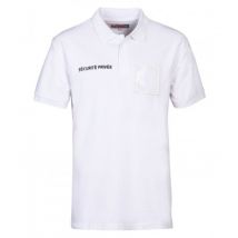 Polo En Coton Sécurité Blanc Avec Grande Fenêtre Matricule - Cityguard - Taille 3xl - Vet Sécurité