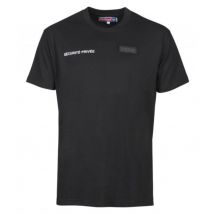 Tee-shirt Sécurité Noir Avec Fenêtre Matricule À Broder - Cityguard