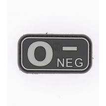 Patch Groupe Sanguin O- Noir - Jtg - Vet Sécurité
