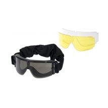 Lunettes Avec 3 Verres 800 Colorés - Noir - Delta Tactics - Vet Sécurité