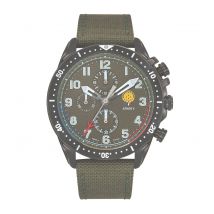 Montre Athos 4 Cadran Vert Bracelet Cuir Vert - Patrouille De France - Vet Sécurité