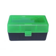 Boite à Munition 50 Cartouche à Couvercle Du 243lr Au 308w Verte Noire - Mtm Case-gard - Vet Sécurité