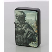 Briquet Essence Motif Militaire Urbain - Vetsecurite - Vet Sécurité