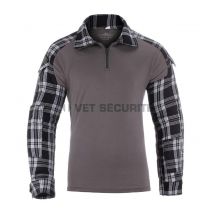 Chemise De Combat En Flanelle Black - Invader Gear - Taille 3xl - Vet Sécurité