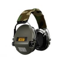 Casque Anti-bruit Suprême Pro-x Led Vert Olive Serre-tête Tissu Camo - Msa Sordin - Vet Sécurité
