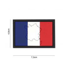 Patch Drapeau Français Avec Contour En 3d Pvc - 101 Inc - Vet Sécurité