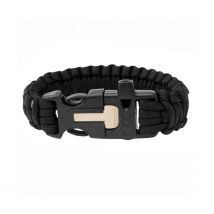 Bracelet Silex Paracorde - Noir - Highlander - Vet Sécurité