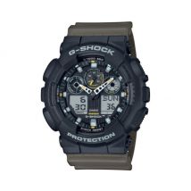Zegarek g-shock ga-100tu - czarny/zielony oliwkowy - casio