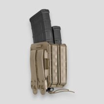 Podwójna kabura na magazynek bungy 8bl04 do karabinów szturmowych (5.56) - tan - vega holster