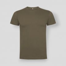 T-shirt z krótkimi rękawami okrągły dekolt dogo premium - orzechowy - roly xl