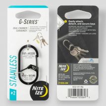 G-series dual chamber carabiner 2 - black - nite ize