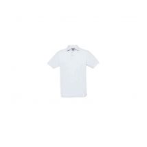 Polo Manches Courtes Blanc - B&c - Taille Xl - Vet Sécurité