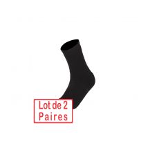 Lot De 2 Paires De Chaussettes Pour Rangers Noires - Miltec - Taille 39/41 - Vet Sécurité