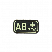 Patch Groupe Sanguin Ab+ Photolumincescent - Jtg - Vet Sécurité
