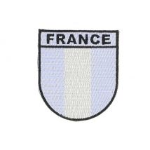 Naszywka na ramię francja niska widoczność szara