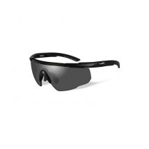 Lunettes Saber Adv Smoke Matte Black Frame Avec Sac - Wiley X - Vet Sécurité