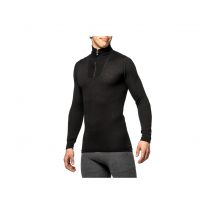 Tee-shirt Manches Longues Avec Zip Turtleneck 200 Noir - Woolpower - Taille M - Vet Sécurité