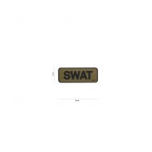Patch 3d En Pvc 'swat' Vert/noir - 101 Inc