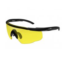 Lunettes Saber Adv Jaune Matte Black Frame Avec Sac - Wiley X 300 - Vet Sécurité