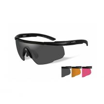 Lunettes Saber Adv Smoke/orange/rouge Black Frame - Wiley X - Vet Sécurité
