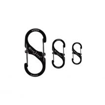 Lot De Mousquetons S-biner Slidelock Taille 2, 3 Et 4 Noir - Nite Ize - Vet Sécurité