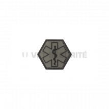 Patch Hexagonal Paramedical Gris - Jtg - Vet Sécurité