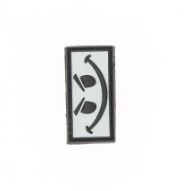 Patch 3d Pvc Evil Smiley Blanc - 101 Inc - Vet Sécurité