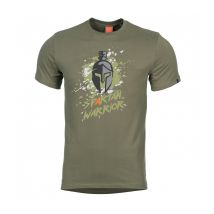 T-shirt Ageron Spartan Warrior - Vert Olive - Pentagon - Taille 3xl - Vet Sécurité