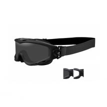 Masque De Protection Balistique Spear Noir écrans Fumé/incolore - Wiley X - Vet Sécurité