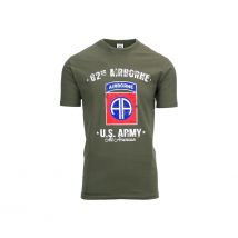 Tee-shirt Us Army 82nd Airbone Vert - Fostex Garments - Taille L - Vet Sécurité
