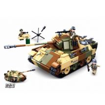 Czołg niemiecki 2 w 1 panther/jagdpanther wwii m38-b0859 - sluban