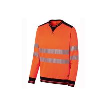 Bluza z okrągłym dekoltem hv luklight pomarańczowy/granatowy - molinel 2xl