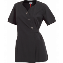 Tunique Femme Pepita Anti-taches Mc C/p Lycra Noir - Hasson - Taille 2xl - Vet Sécurité