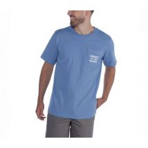 T-shirt Avec Poche Workwear Graphics Bleu Ciel - Carhartt - Taille L - Vet Sécurité