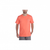 T-shirt Avec Poche Warm Weather Corail - Carhartt - Taille S - Vet Sécurité