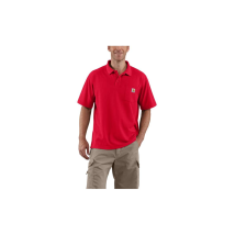 Polo De Travail Avec Poche Contractor's Work Rouge - Carhartt - Taille Xl - Vet Sécurité