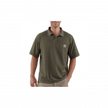 Polo De Travail Avec Poche Contractor's Work Vert - Carhartt - Taille Xs - Vet Sécurité