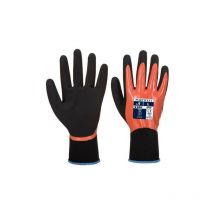 Gants Dermi Pro Orange Et Noir - Portwest - Taille L-9 - Vet Sécurité