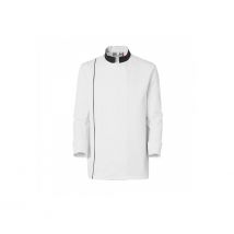 Veste De Cuisine Homme Ajik Manches Longues Blanc Et Noir - Molinel - Taille 2xl - Vet Sécurité