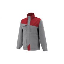 Bluza robocza grenat mineralny szary / czerwony - lafont m