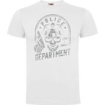 Tee-shirt Police Department Blanc - Army Design - Taille L - Vet Sécurité
