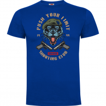 Tee-shirt Push Your Limit Tiger Bleu Royal - Army Design - Taille Xl - Vet Sécurité