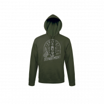 Sweat-shirt Vert Police Department - Army Design - Taille S - Vet Sécurité