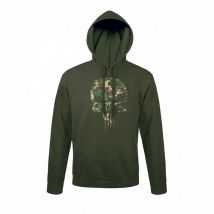 Sweat-shirt Vert Punisher Woodland - Army Design - Taille Xl - Vet Sécurité