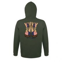 Sweat-shirt Vert Military Fashion - Army Design - Taille Xl - Vet Sécurité