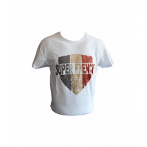 Tee-shirt 100% Coton Superfrench Blanc - Army Design - Taille M - Vet Sécurité