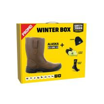 Winter box buty alaska s3 z rękawicami, czapką i skarpetkami - safety jogger 41