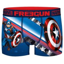Boxer Homme Microfibre Captain America Marvel - Freegun