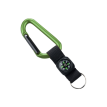 Mousqueton 8 Mm Avec Boussole Vert - Munkees - Vet Sécurité