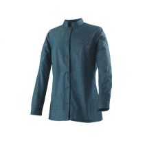 Kurtka damska długie rękawy briva niebieski chambray - robur m